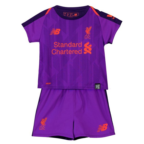 Liverpool Trikot Auswarts Kinder 2018-19 Lila Fussballtrikots Günstig